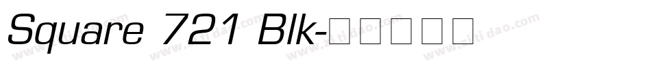 Square 721 Blk字体转换